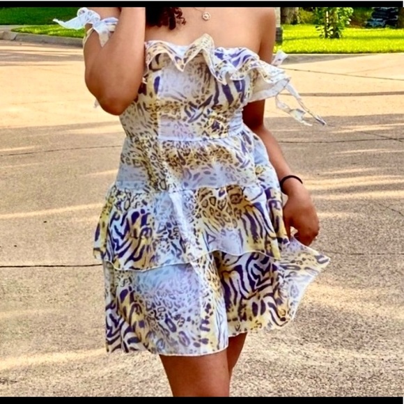 Off Shoulders Flirty Mini Dress - Picture 6 of 6